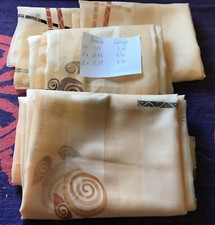 Konvolut Gardinenstoff-Reste, Nähen, Basteln s. Beschreibung