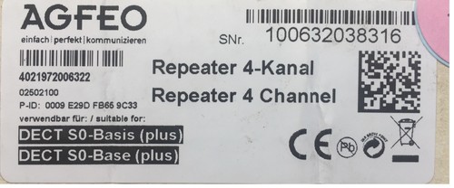 Agfeo repeater für - agfeo, dect30