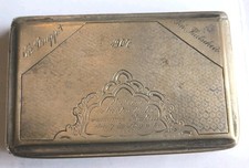 Tabakdose von  1858/1907 aus 13 Lot Silber - 84x55x18 mm - 79,0 Gramm -