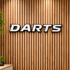 DARTS 3D Wanddeko Schriftzug