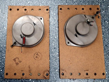 2x elektrost. Seitenlautsprecher aus Siemens  Röhrenradio