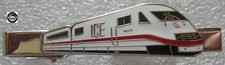 Krawattenklammer Triebwagen ICE silberfarben silver DB  Bahn Lok Zug Art. 8025