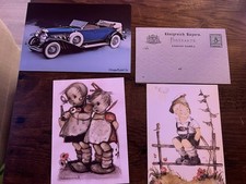 4 alte Postkarten Hummel Bayern Oldtimer Sammlung unbeschrieben