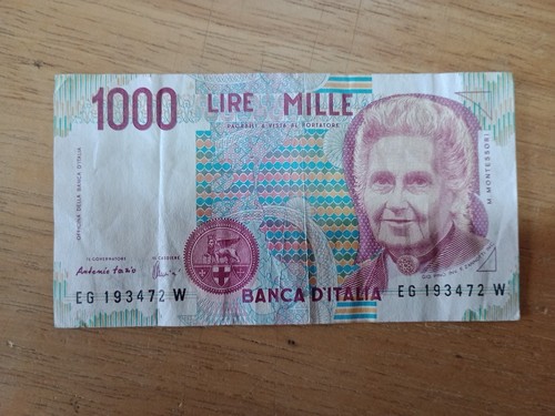 Geldschein italien 1000 - geldschein,
