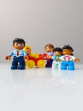 LEGO® DUPLO® Figuren Familie Vater Mutter 2 Kinder Baby Kinderwagen nerdyfamily