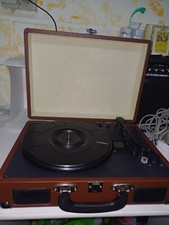 Schallplattenspieler Retro Portable Suitcase Turntable M421 mit Ladekabel TOP