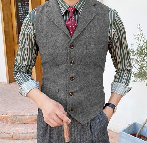 Herren anzug tweed weste - herren,