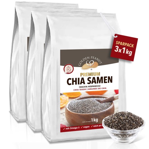 Chia samen 3x1kg - chia, omega-3