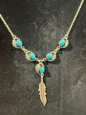 indianer schmuck Collier Kette Navajo Aus 925 Silber