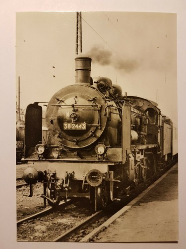 Postkarte dampflokomotive - postkarte,