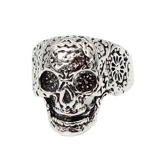 Edelstahl ring totenkopf - edelstahl,