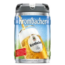 Krombacher Pils Frische Fässchen Partyfass mit Zapfsystem 5000ml
