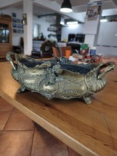 Antike Messing Blumenschale