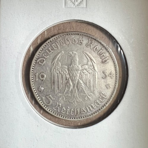 Silbermünze reichsmark 1934 - 5,