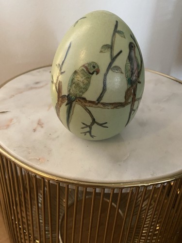 Keramik deko papagei - ei, ostern