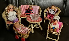 vintage Korbmöbel Garnitur