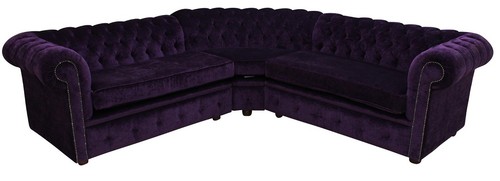Lila luxus chesterfield eck - luxus,