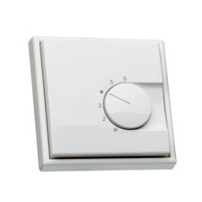 Raumthermostat inkl. Jung LS 990 Rahmen LS981WW für Fußbodenheizung (Öffner)
