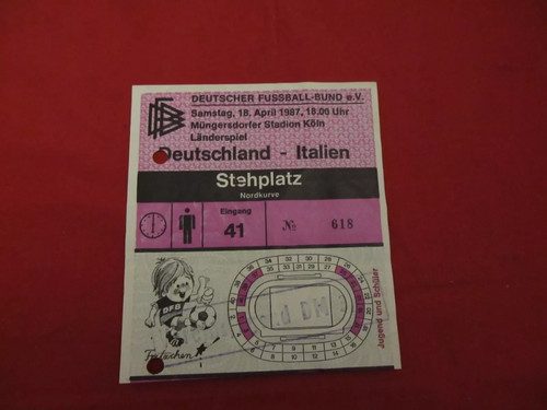 Gebrauchte länderspiel karte - gebrauchte,