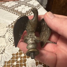 Antiker Aufschraubbarer Bronze-Adler Militär Militaria Fahnenstock Adler