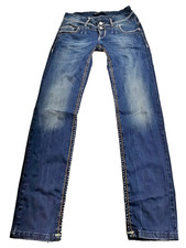 KRASSE CIPO & BAXX DENIM JEANS DAMEN HOSE GEILE NAHT DESIGNER ABGEFAHREN W30 L32