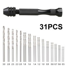 Bits Handbohrmaschine Chuck Micro Präzision Rotary Schwarz Silber