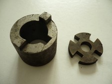 Mitnehmer 1,5t u. 2t Takraf  VEB Scherenbühnen Lunzenau DDR Bühne Motoraufnahme 