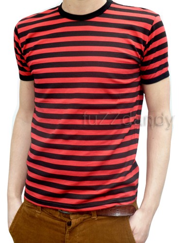 Herren streifen retro tee - herren,