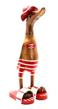 Deko Ente Holz Laufente Bikini