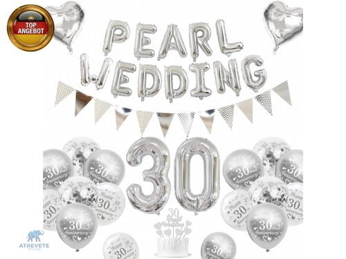 Perlen hochzeit deko 30 - perlen,