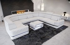 Sofa Leder Wohnlandschaft