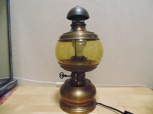 Alte tischlampe messing glas - messing, ,glas