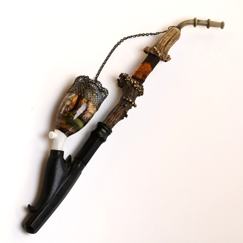 Antike jägerpfeife cm - antike, 36 cm