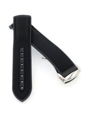 Premium Hybrid Uhrenarmband Modell Innsbruck-FSS schwarz-TiT 20 mm, komp. Omega