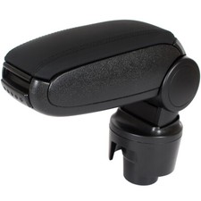 Für Seat Ibiza IV 6J ab 08-17 Mittelarmlehne KLAPPBAR Leder Bezug Schwarz