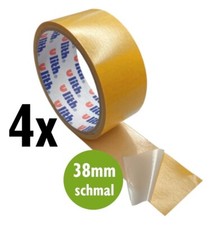 4x Teppich Klebeband doppelseitiges Verlegeband Teppichband 38mm x 10m Ulith