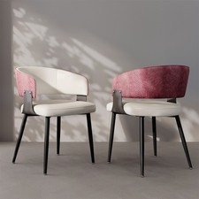 1/2er Set Esszimmerstuhl Leder