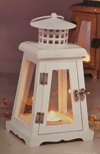Kleine holzlaterne mit - holzlaterne, led