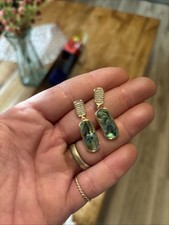 abalone muschel ohrhänger 14k
