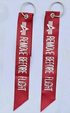 2 x Alpha Industries Anhänger Fähnchen für Bomber Flieger Jacke RBF NEU 