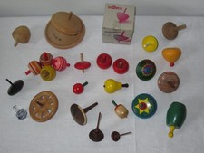26 x KREISEL HOLZ GLAS SPIELZEUG VINTAGE NEU ALT ANTIK BUNT SPIELEBURG SAMMLUNG