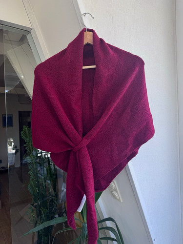 Rotes großes tuch schal cape - großes,