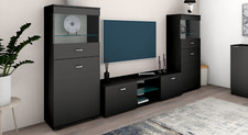 Wohnwand Vitrine TV-Schrank