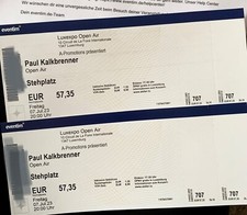 2 x Paul Kalkbrenner Konzert Tickets Luxemburg 