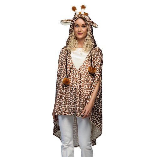 Poncho mit kapuze giraffe - poncho,
