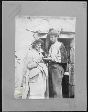 Albuminabzug Wilhelm von Gloeden (1856-1931) No. 0040 B - Giovane & Donna