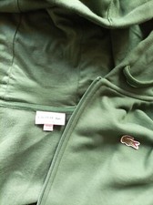 Lacoste grüne Sweatjacke mit Kapuze Herren