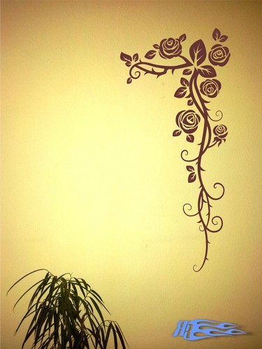 Wandtattoo rosen blumen matt - wandtattoo,