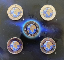 ? 5 x 5 Euro Sammlermünze ?❌ Blauer Planet Erde 2016 ❌? Prägung A-D-F-G-J ?