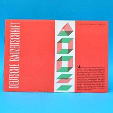 Bertelsmann Deutsche Bauzeitschrift | Prospekt Werbung kleiner Katalog 1958